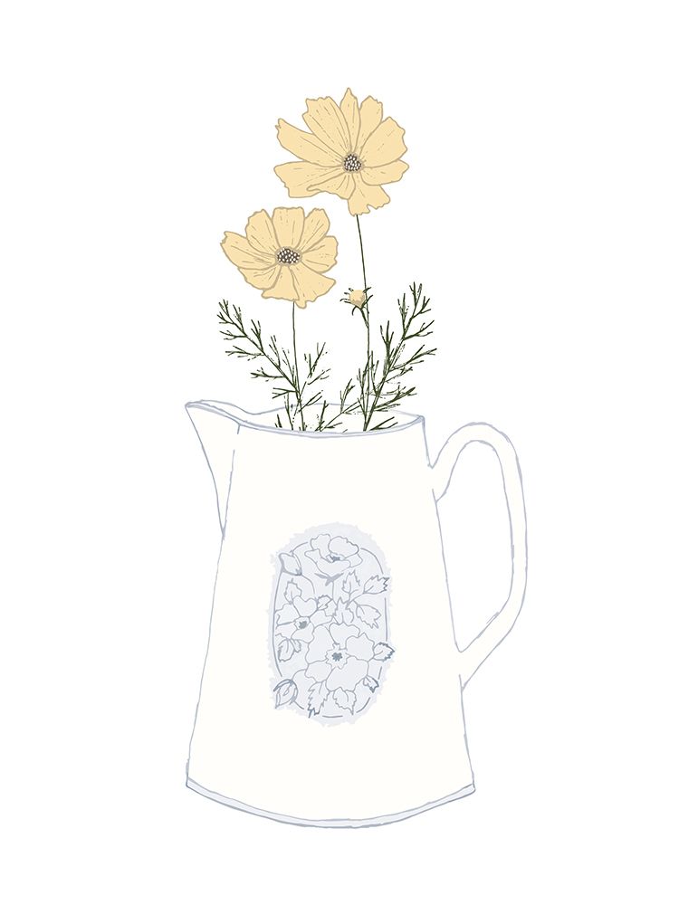 Flower Pitcher art print by Sweet Melody Designs for $57.95 CAD