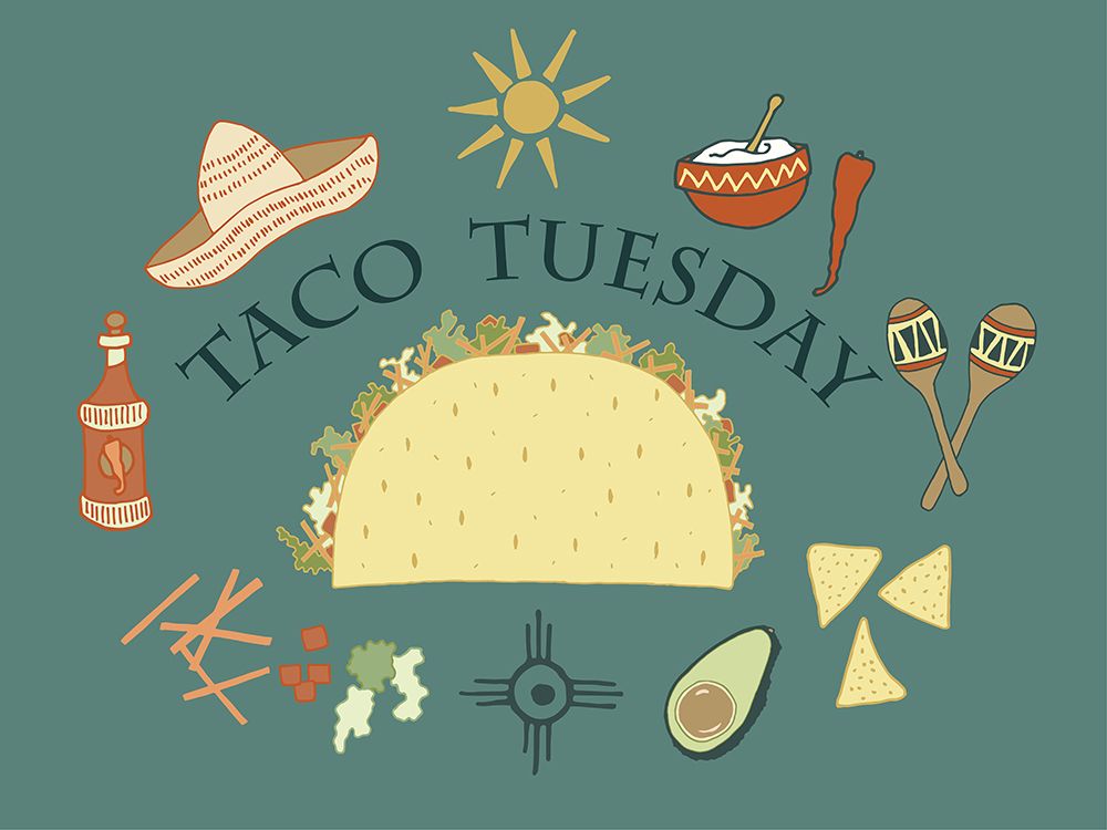 Taco Tuesday art print by Sweet Melody Designs for $57.95 CAD