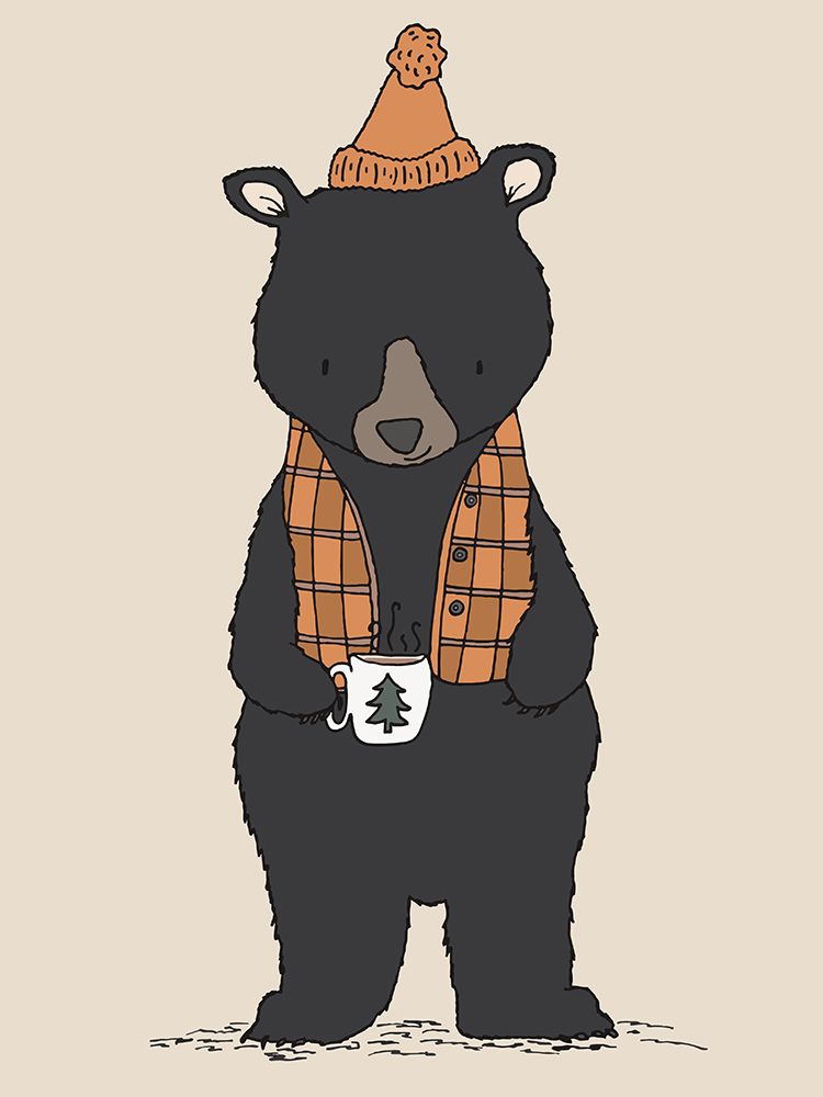 Hunting Bear art print by Sweet Melody Designs for $57.95 CAD