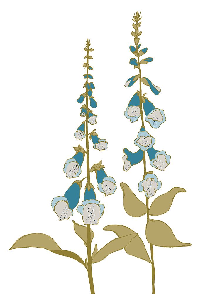 Botanical Foxglove art print by Sweet Melody Designs for $57.95 CAD