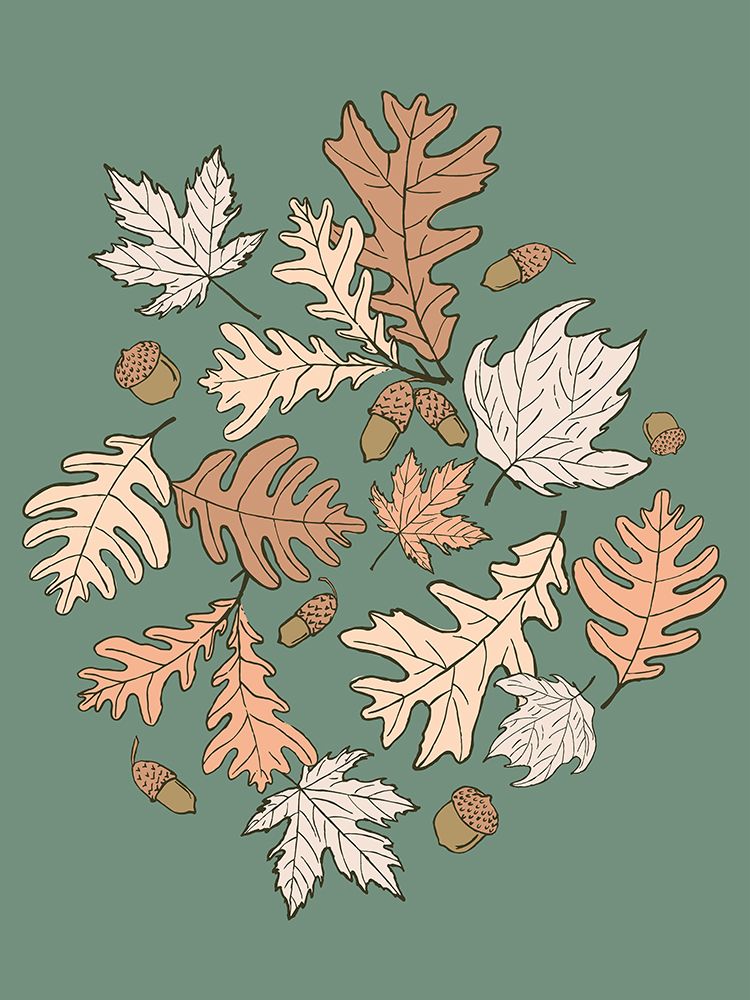 Forest Leaves art print by Sweet Melody Designs for $57.95 CAD