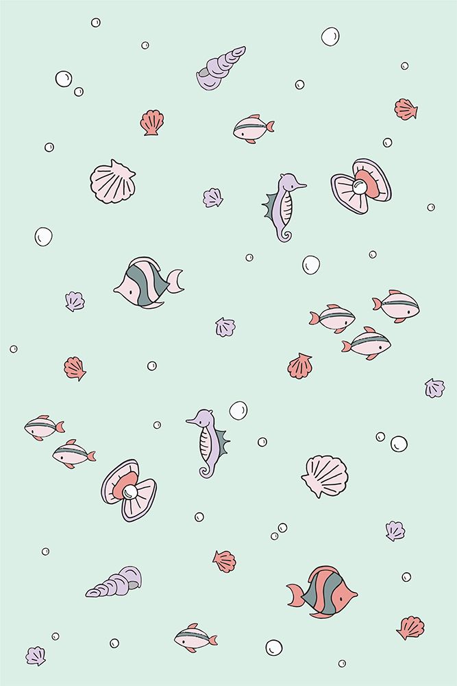 Ocean Fishies art print by Sweet Melody Designs for $57.95 CAD