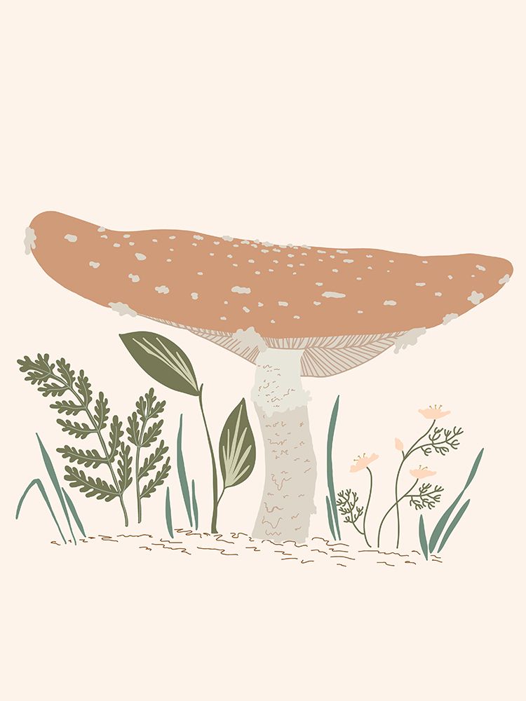 Forest Mushroom art print by Sweet Melody Designs for $57.95 CAD