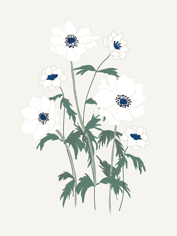 Anemone Bouquet art print by Sweet Melody Designs for $57.95 CAD