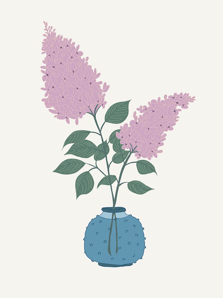 Lilacs In Vase art print by Sweet Melody Designs for $57.95 CAD