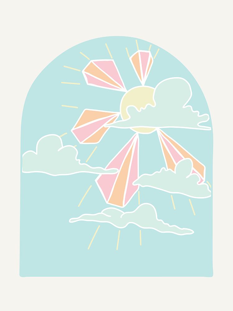 Iridescent Daydream Clouds And Prisms art print by Sweet Melody Designs for $57.95 CAD
