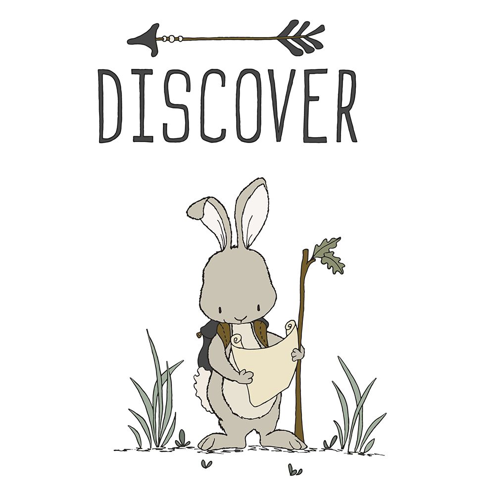 Bunny Discover art print by Sweet Melody Designs for $57.95 CAD