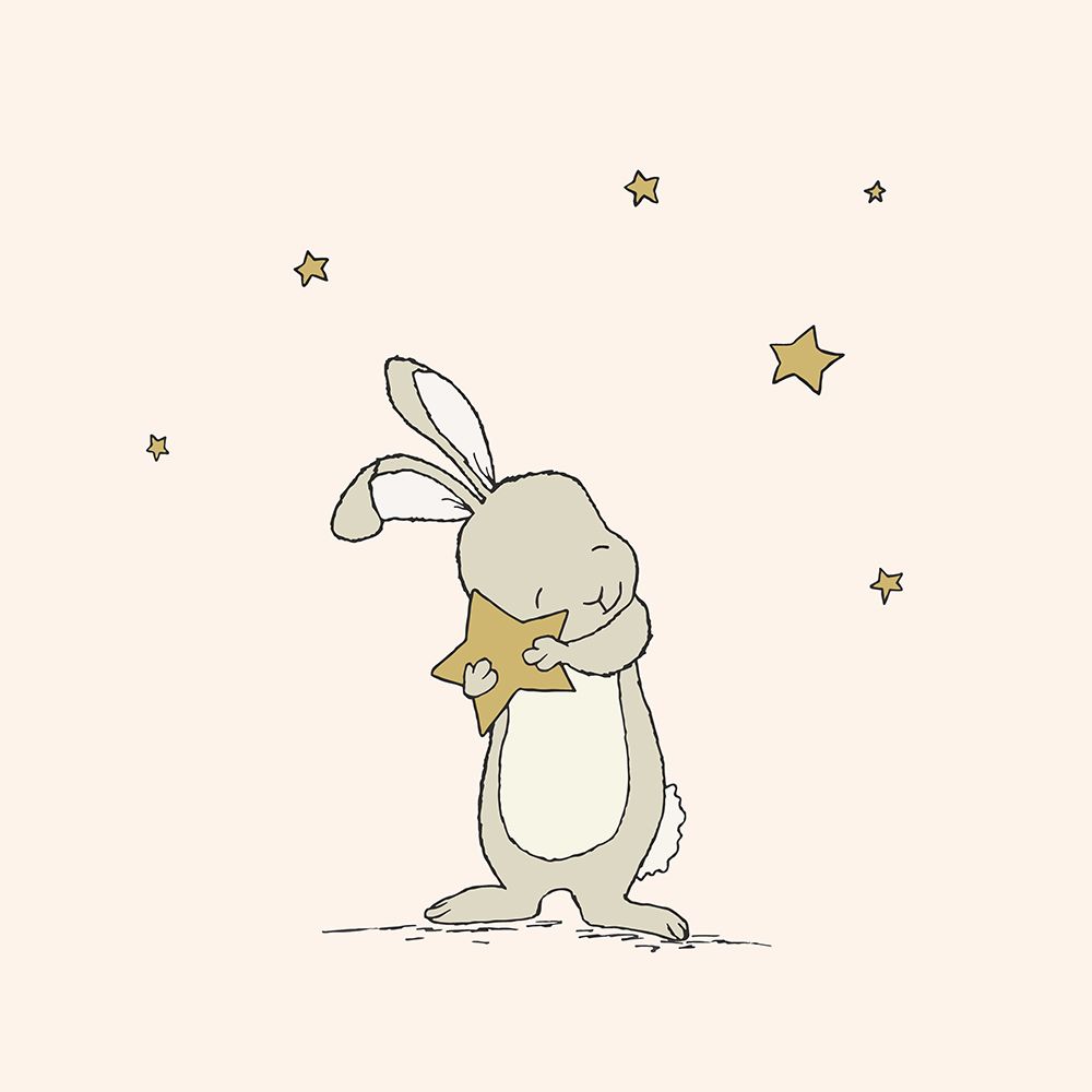 Bunny Holds A Star art print by Sweet Melody Designs for $57.95 CAD