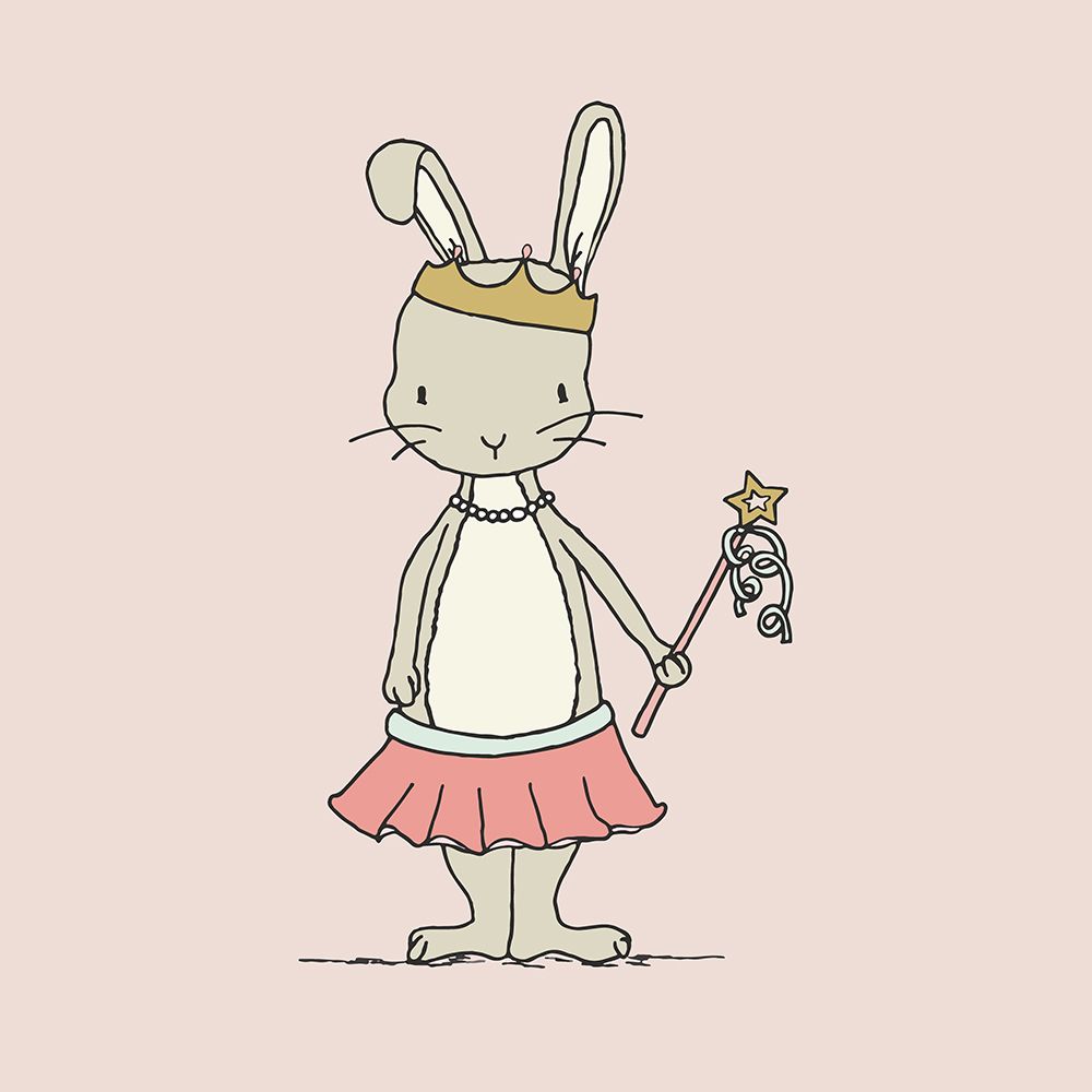 Bunny Princess art print by Sweet Melody Designs for $57.95 CAD