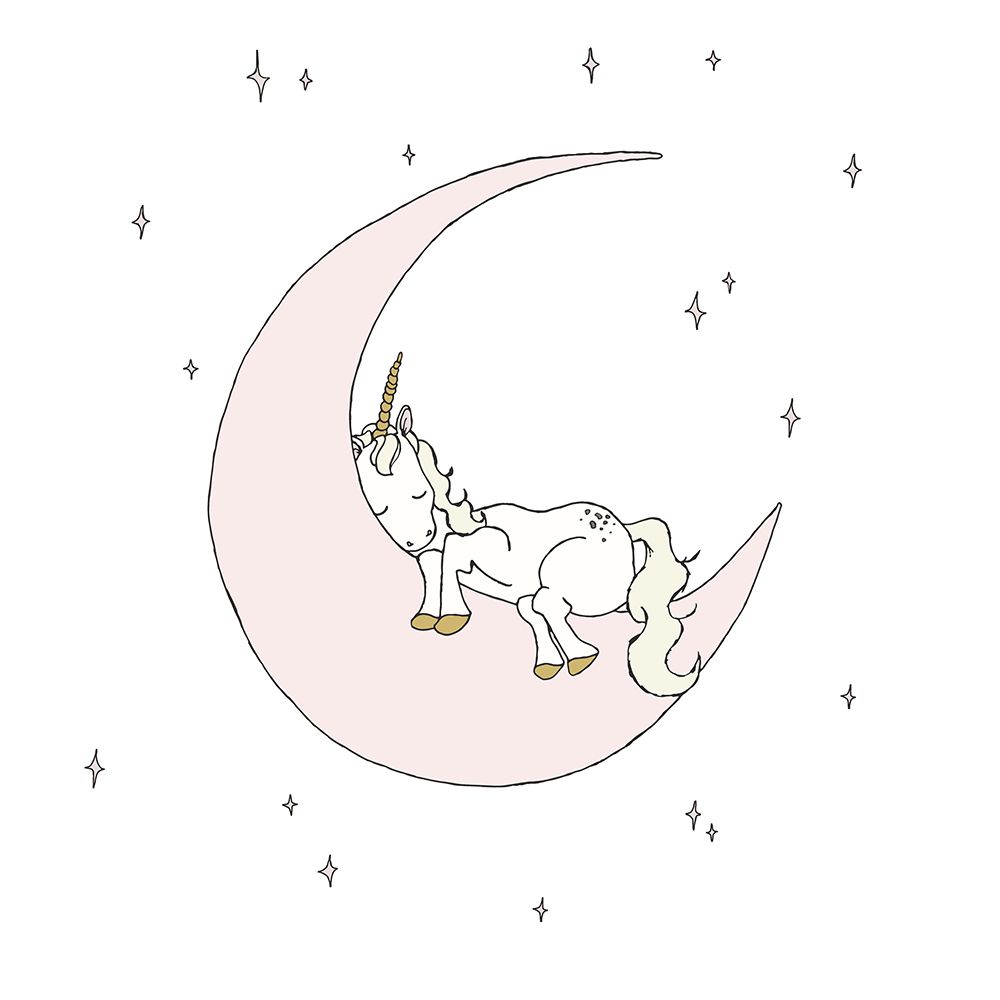 Unicorn Moon Dream art print by Sweet Melody Designs for $57.95 CAD