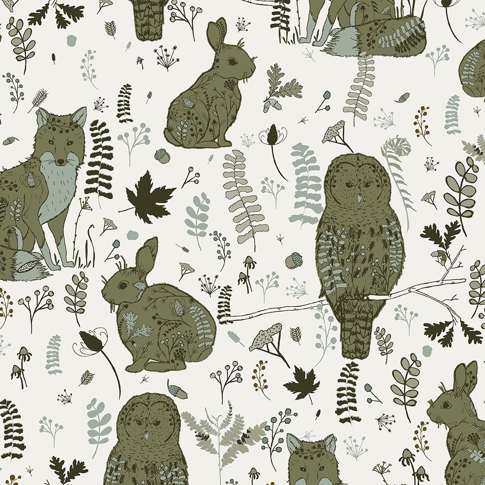 Forest Dwellers Pattern art print by Sweet Melody Designs for $57.95 CAD