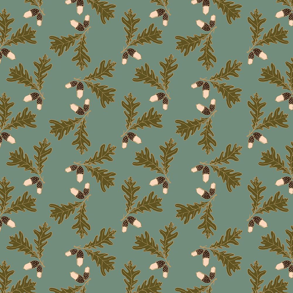 Tiny Oak Pattern art print by Sweet Melody Designs for $57.95 CAD