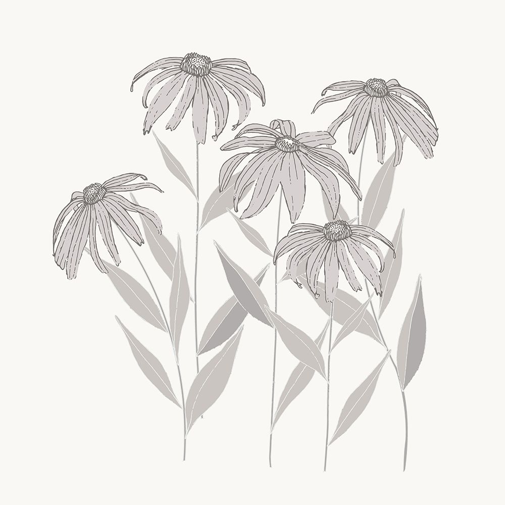 Textured Calm Flower Black Eyed Susans art print by Sweet Melody Designs for $57.95 CAD