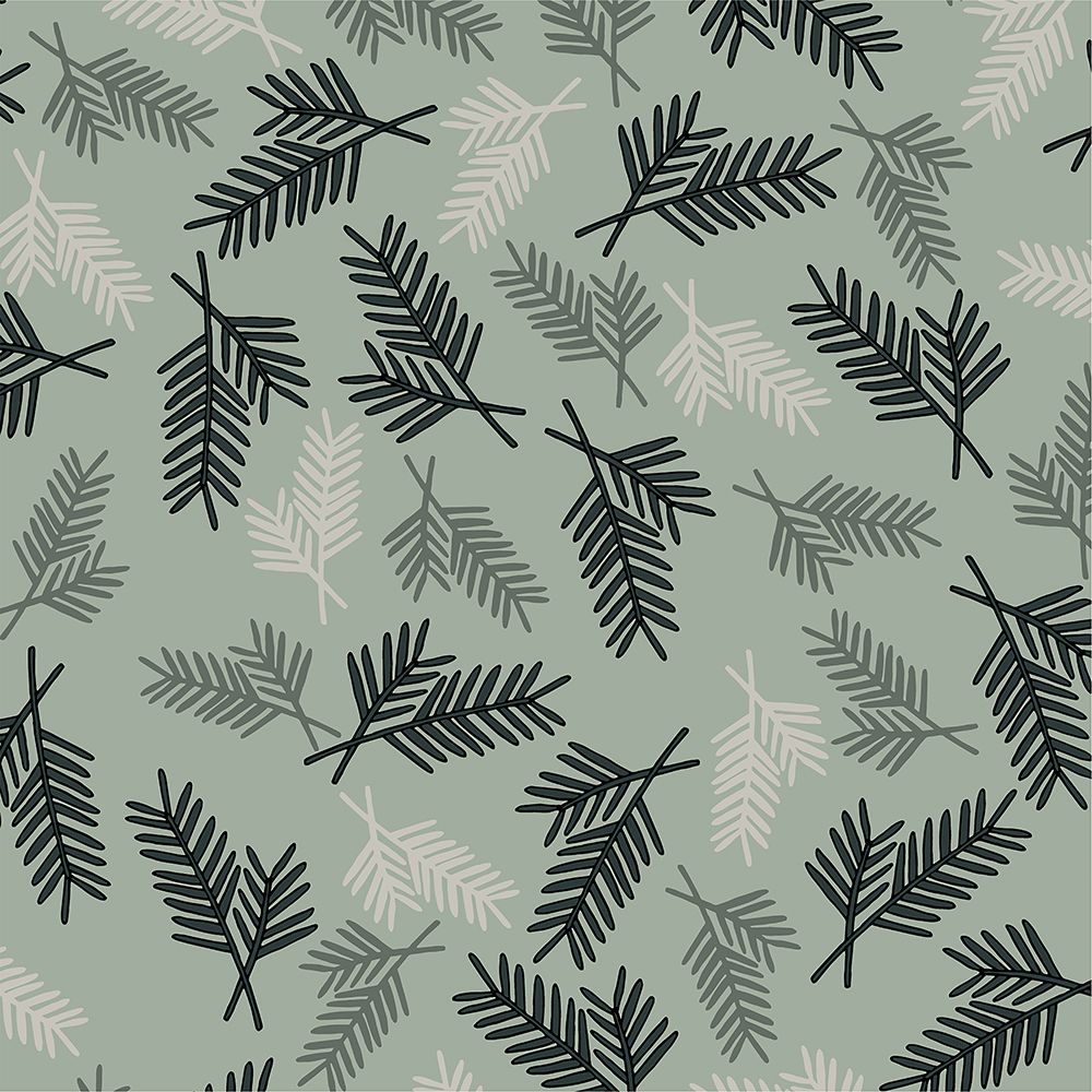 Evergreen Pattern Sage art print by Sweet Melody Designs for $57.95 CAD