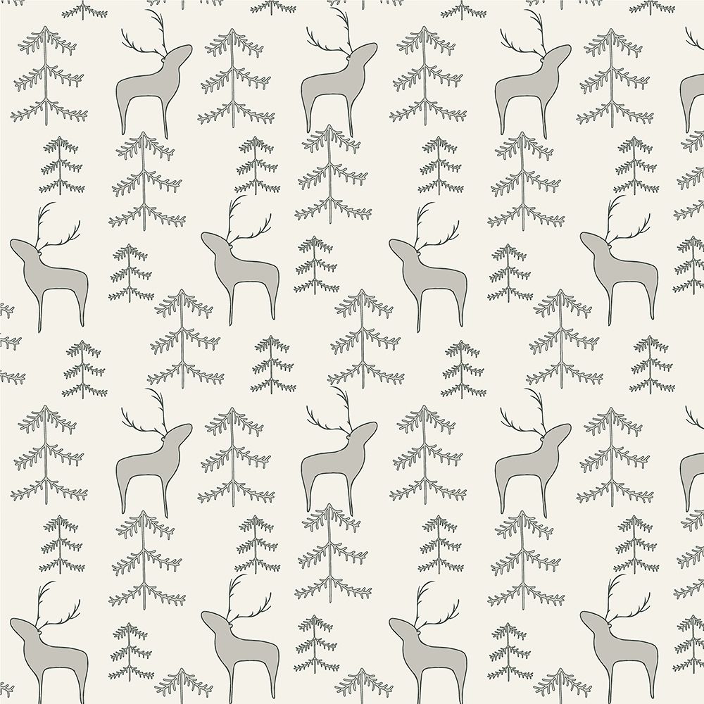 Reindeer Forest Pattern 1 V2 art print by Sweet Melody Designs for $57.95 CAD