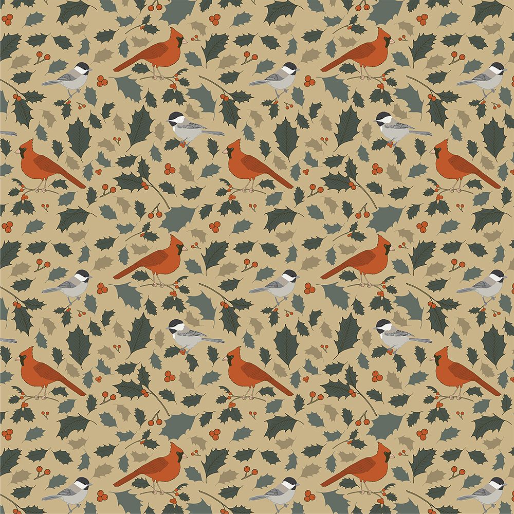 Winter Birds Pattern 2 art print by Sweet Melody Designs for $57.95 CAD