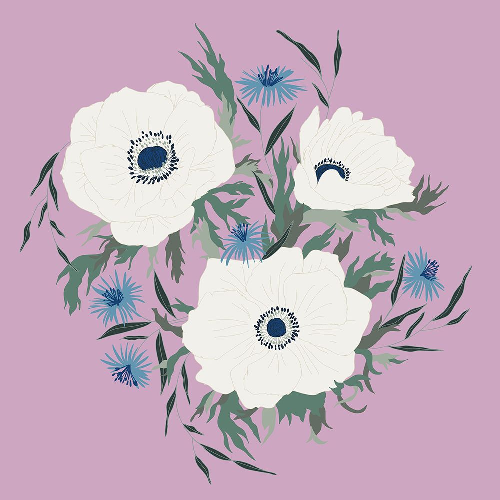 Anemone Cluster 1 art print by Sweet Melody Designs for $57.95 CAD