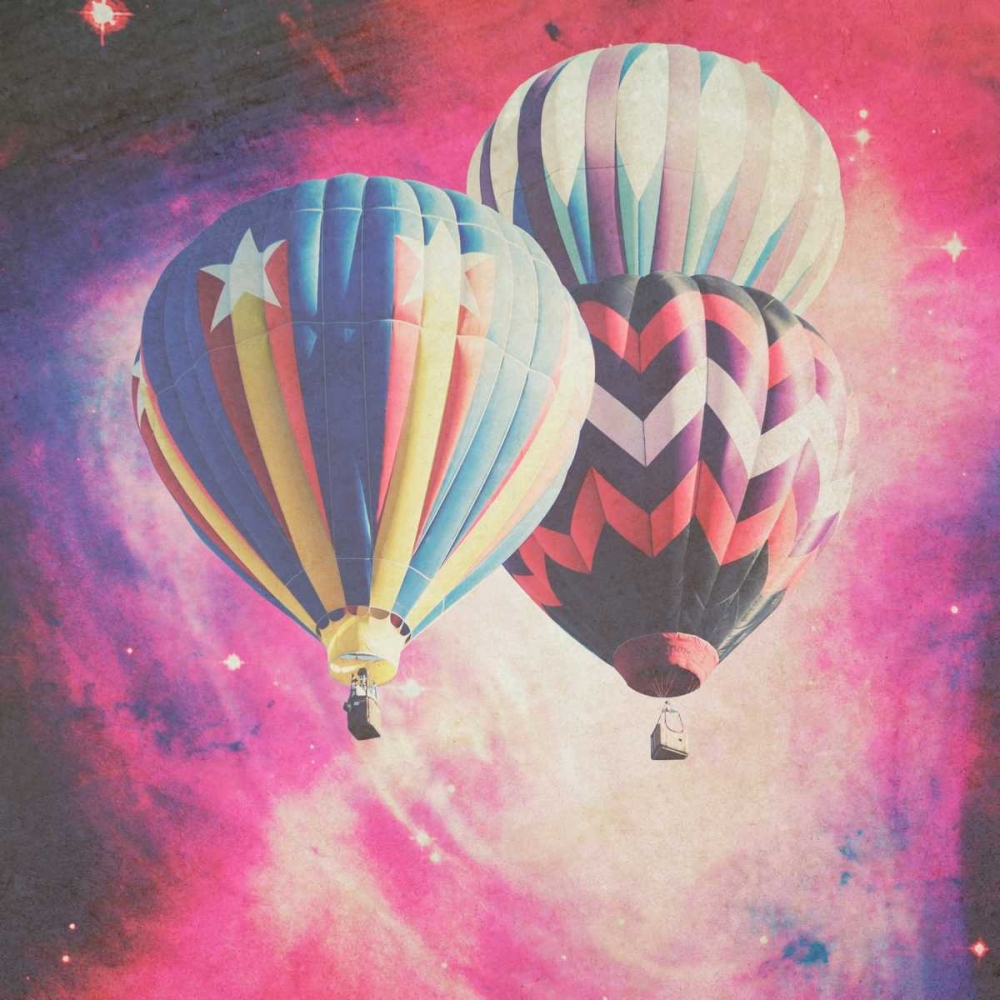 Pink Balloons in Space art print by Davis Ashley for $57.95 CAD