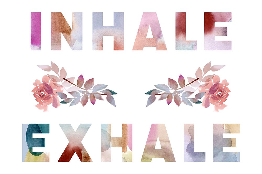 Fleur Sentiment Inhale Exhale art print by Dena Ann Adams for $57.95 CAD