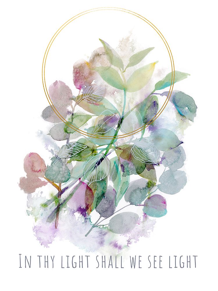 Mystic Forest Psalm Gold art print by Christine Simpson for $57.95 CAD