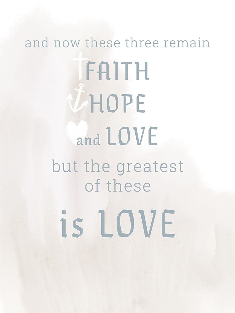 Faith Hope Love art print by Dena Ann Adams for $57.95 CAD