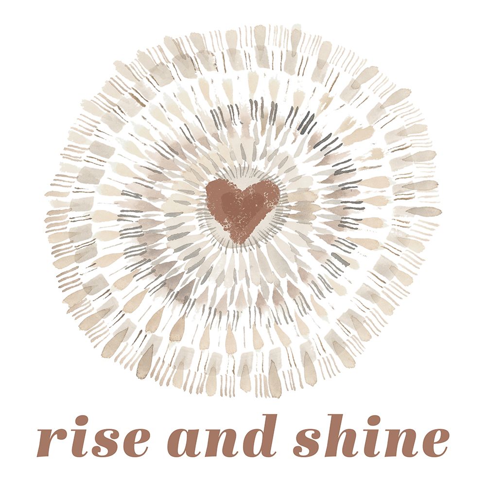 Sun Kissed Serenity Sentiment Mocha art print by Dena Ann Adams for $57.95 CAD