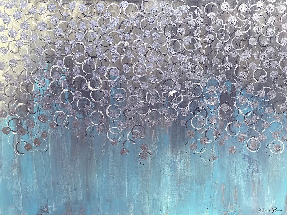 Raining On Aqua V2 art print by Denise Brown for $57.95 CAD