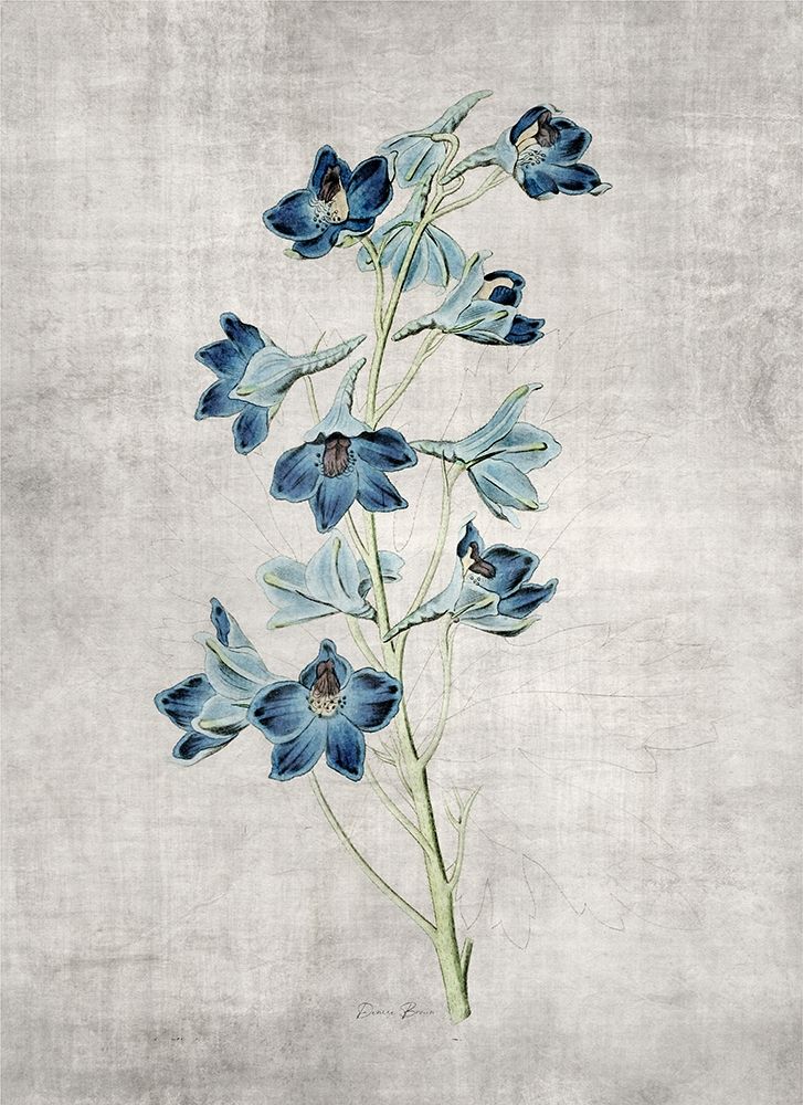 Blue Botanical 3 art print by Denise Brown for $57.95 CAD