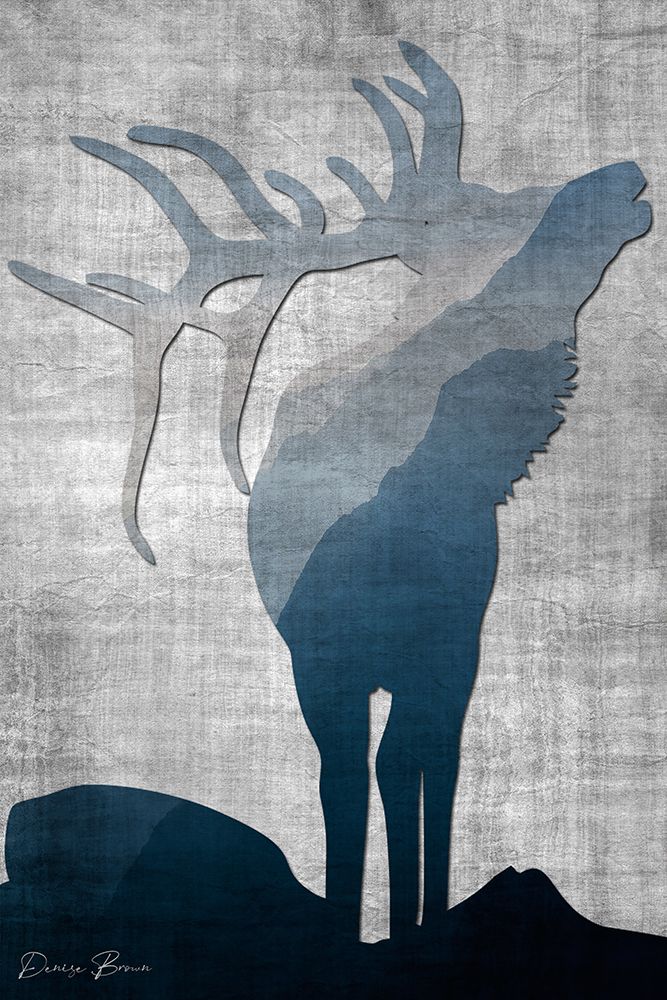 Buck Silhouette 1 art print by Denise Brown for $57.95 CAD