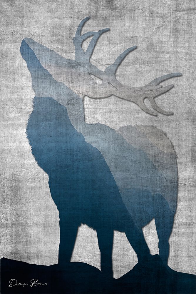 Buck Silhouette 2 art print by Denise Brown for $57.95 CAD