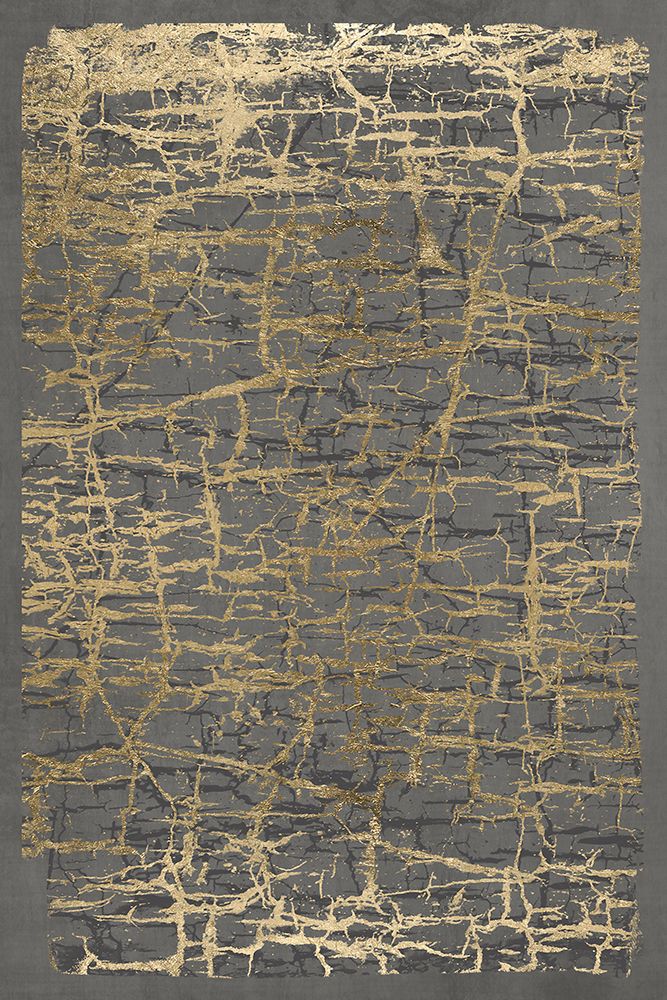 Gray Black Cracks 1 art print by Denise Brown for $57.95 CAD