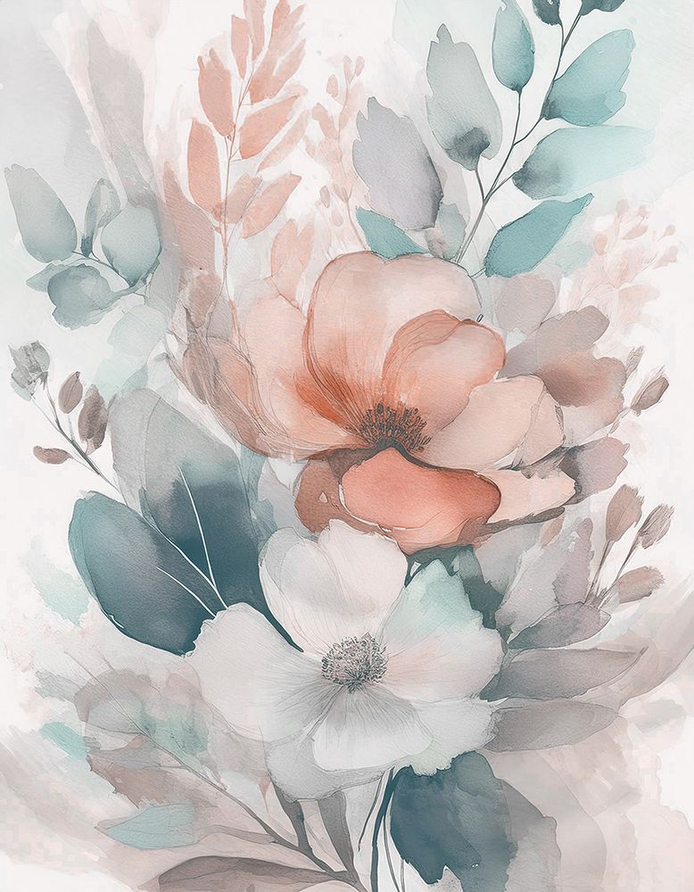 Peony Arrangement 1 art print by Denise Brown for $57.95 CAD