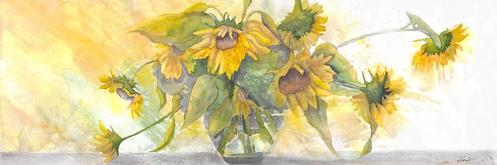 Sun Kissed Sunflowers art print by Doris Charest for $57.95 CAD