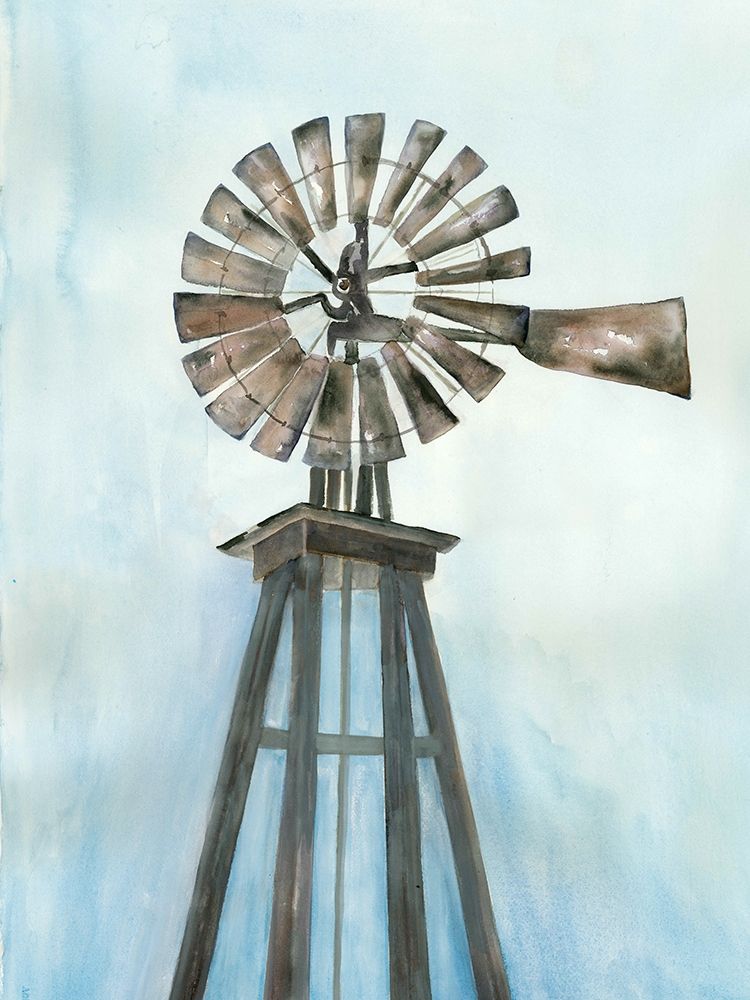 Lonely Windmill art print by Doris Charest for $57.95 CAD