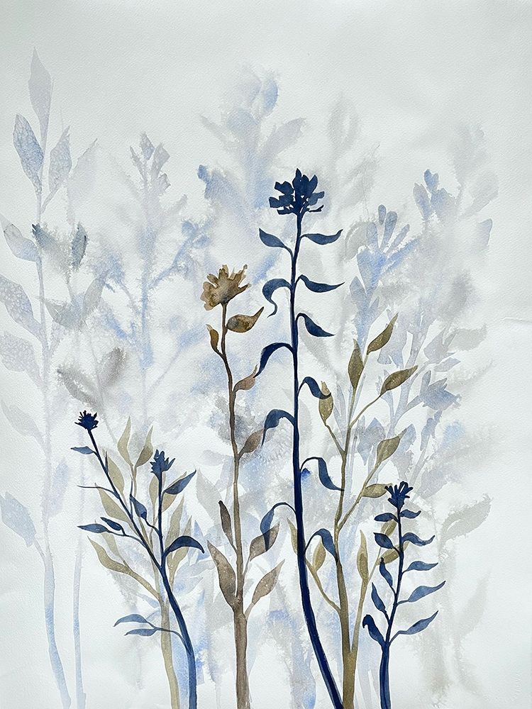 Blue Lit Growth 1 art print by Doris Charest for $57.95 CAD