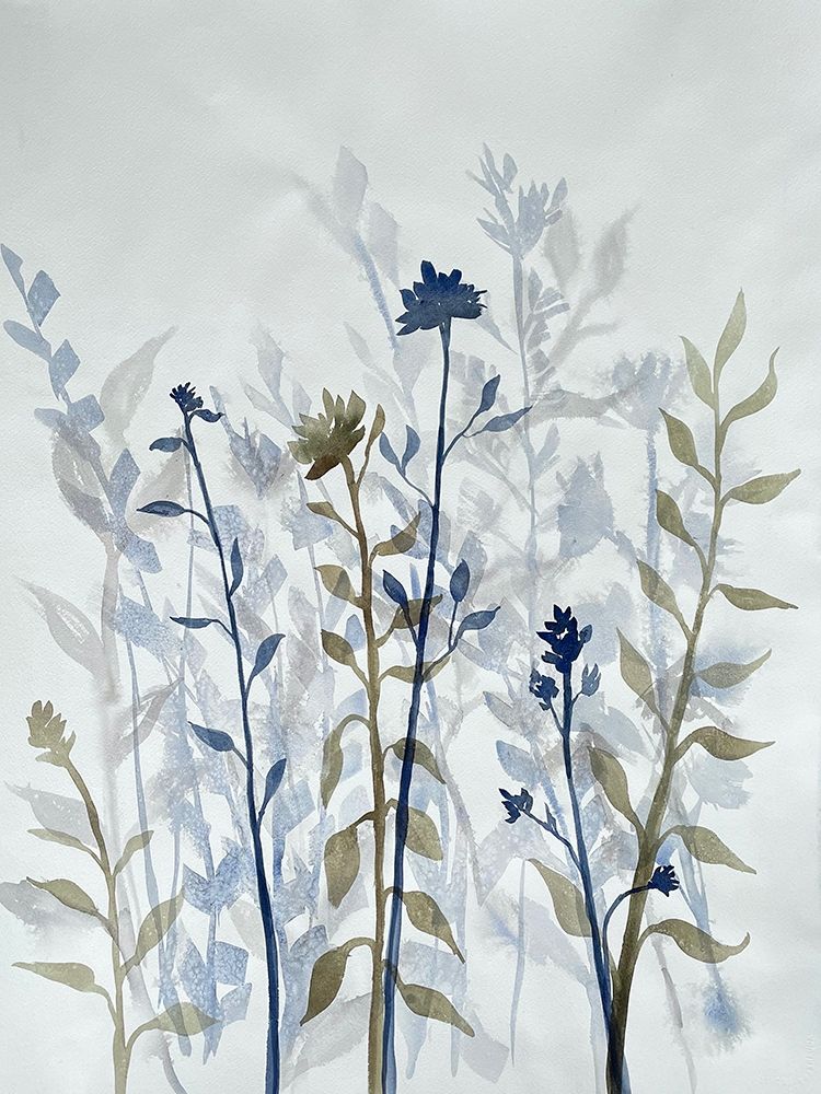 Blue Lit Growth 2 art print by Doris Charest for $57.95 CAD