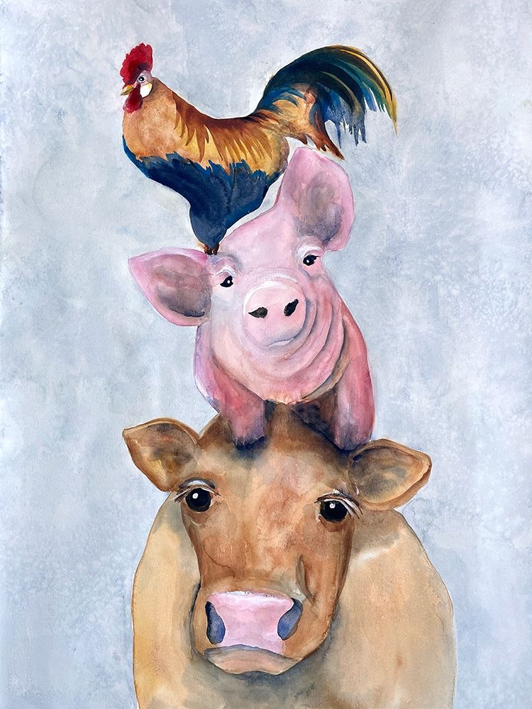 Farmland Trio 1 art print by Doris Charest for $57.95 CAD
