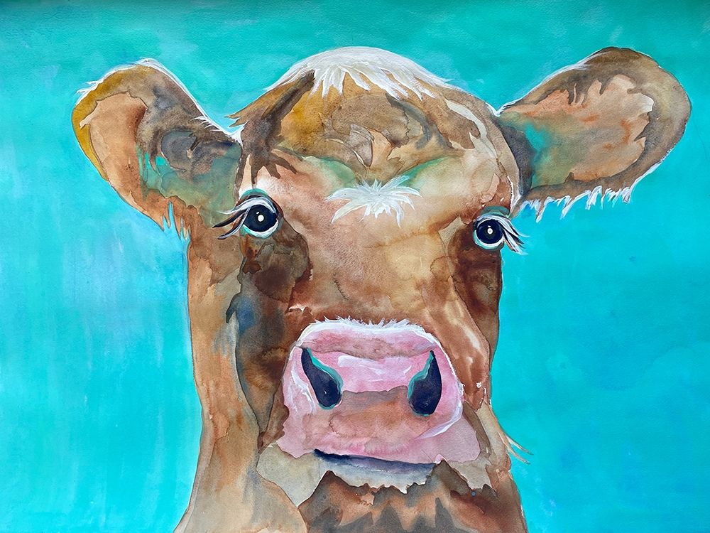 Gazing Cow 1 art print by Doris Charest for $57.95 CAD