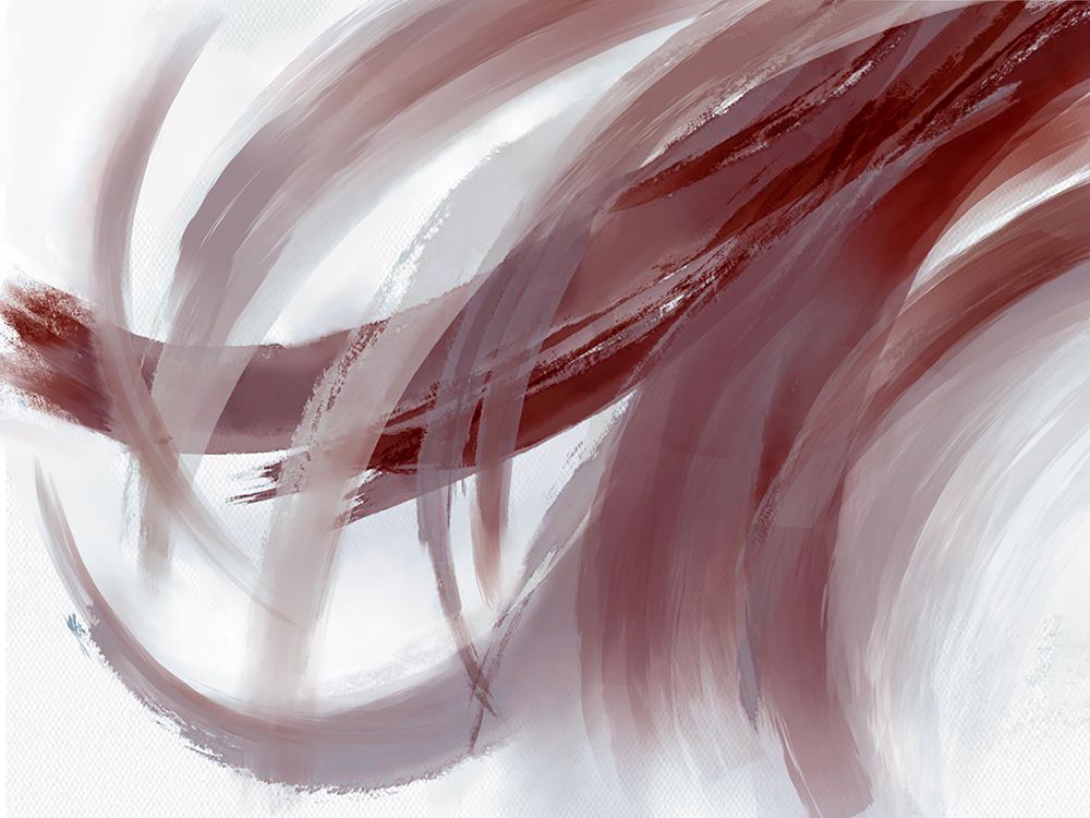 Swish In Burgundy 1 art print by Doris Charest for $57.95 CAD