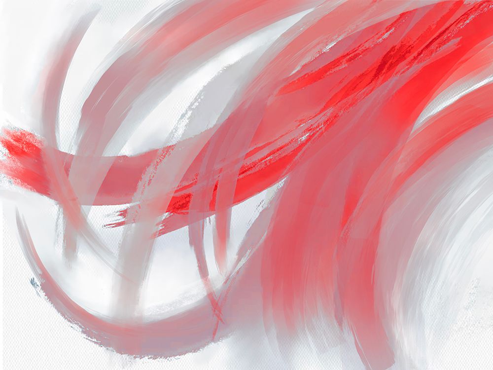 Swish In Red 1 art print by Doris Charest for $57.95 CAD