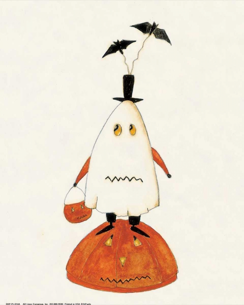 Pumpkin Ghost art print by Dan DiPaolo for $57.95 CAD