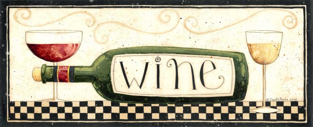Wine art print by Dan DiPaolo for $57.95 CAD