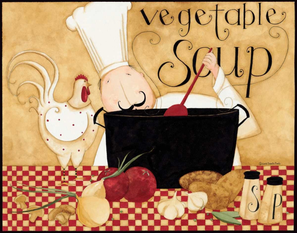 Soup art print by Dan DiPaolo for $57.95 CAD