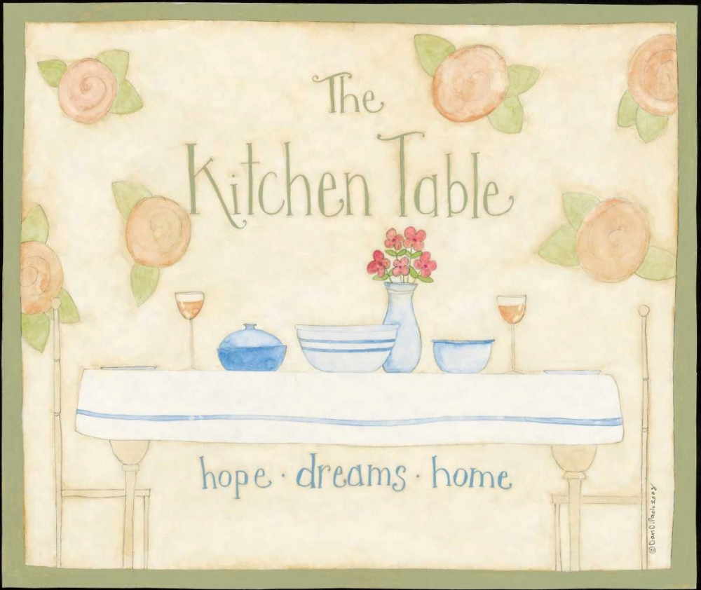Kitchen Table art print by Dan DiPaolo for $57.95 CAD