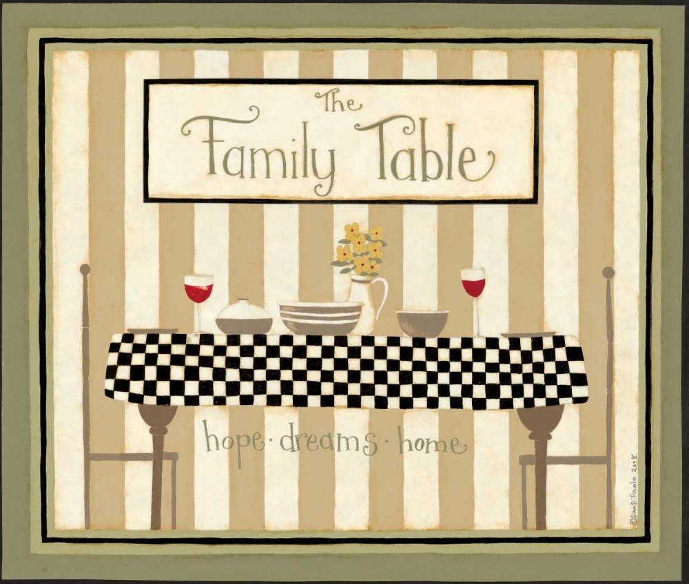 Table art print by Dan DiPaolo for $57.95 CAD