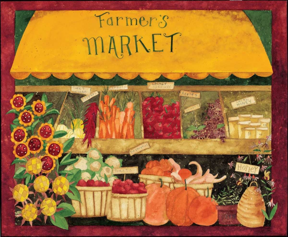 Market art print by Dan DiPaolo for $57.95 CAD