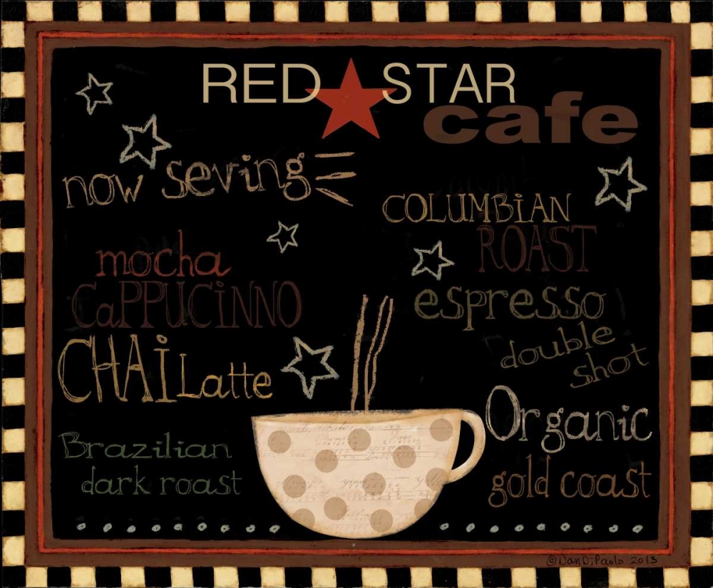 Red Star Cafe art print by Dan DiPaolo for $57.95 CAD