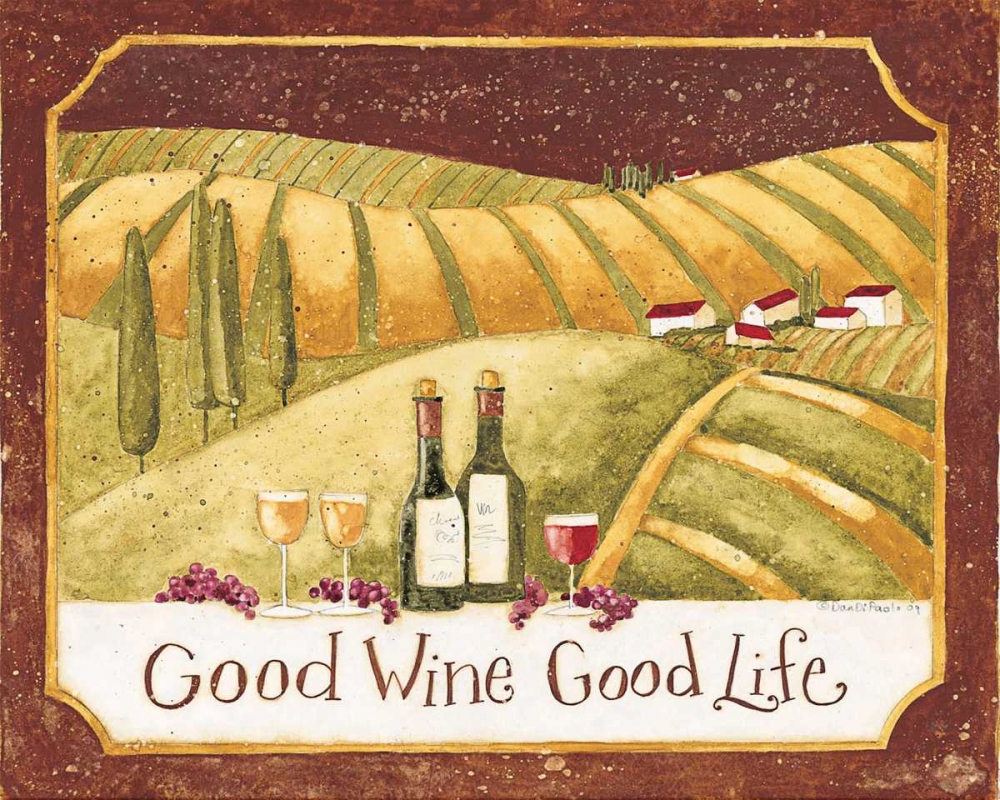Good Wine art print by Dan DiPaolo for $57.95 CAD