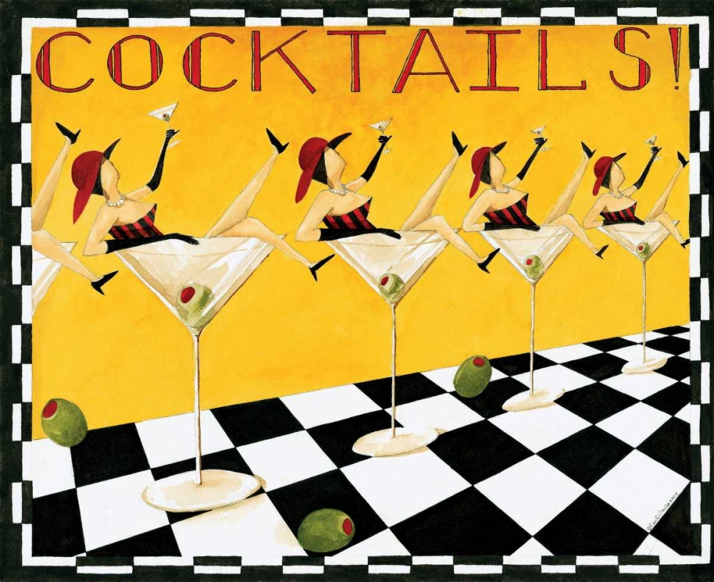 Cocktails art print by Dan DiPaolo for $57.95 CAD