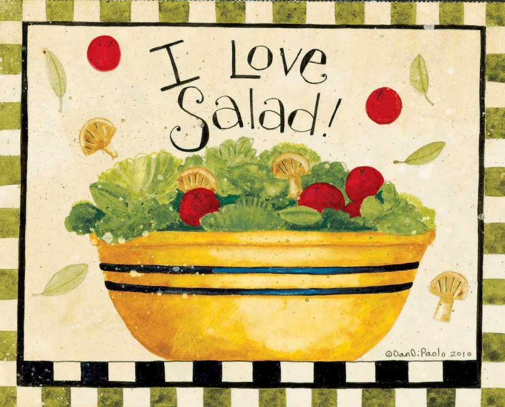 Salad art print by Dan DiPaolo for $57.95 CAD